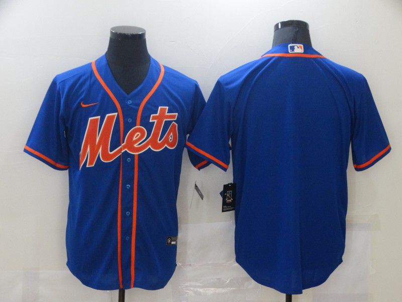 Men New York Mets Blank Blue Game Nike MLB Jerseys->new york mets->MLB Jersey